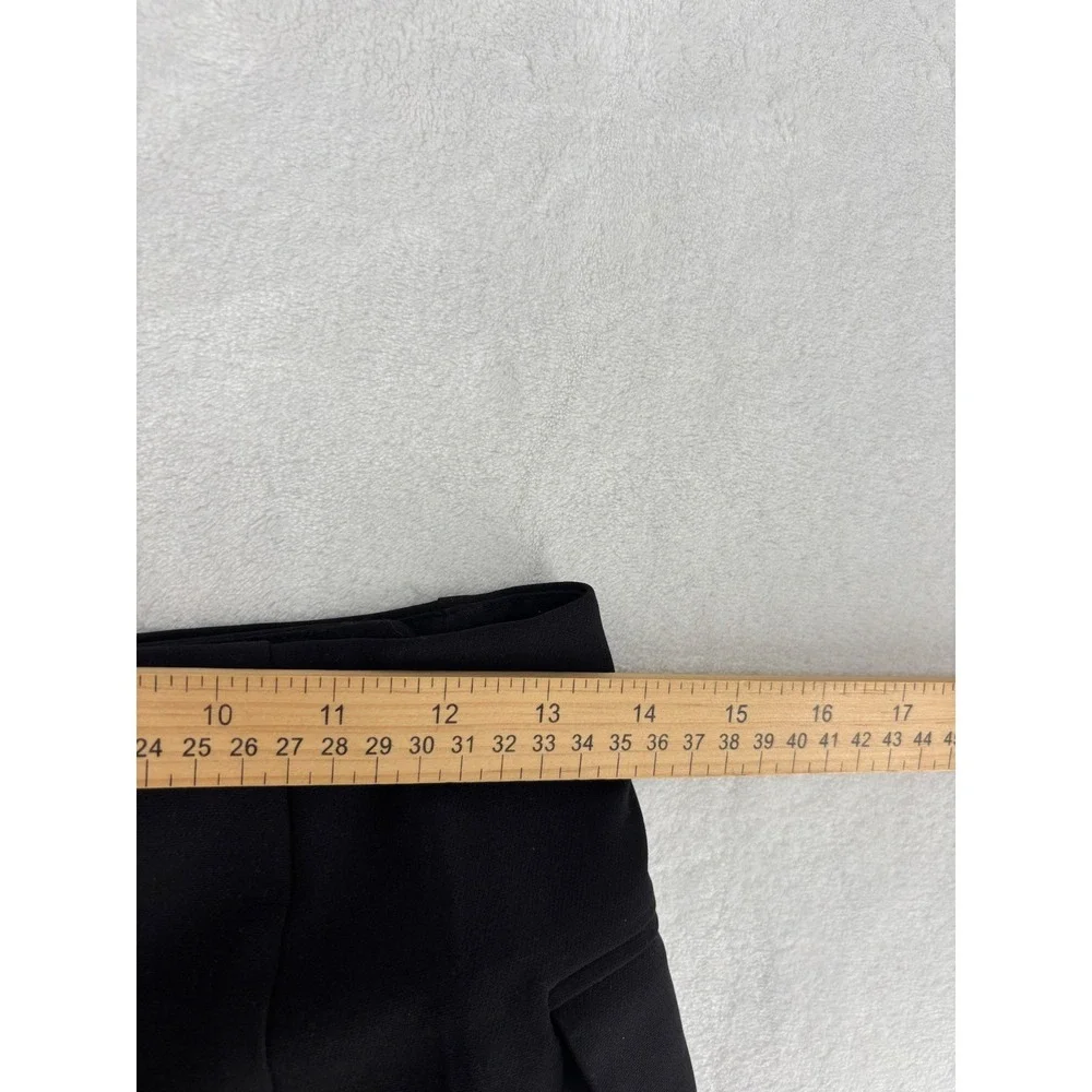 Forever 21 Double Breasted Mini Skirt Womens S Black Preppy Career Flap‎ Pocket